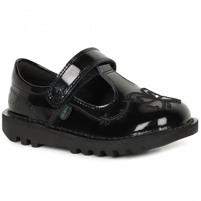 charles clinkard Kickers T Stardust Girls Infant School Shoes