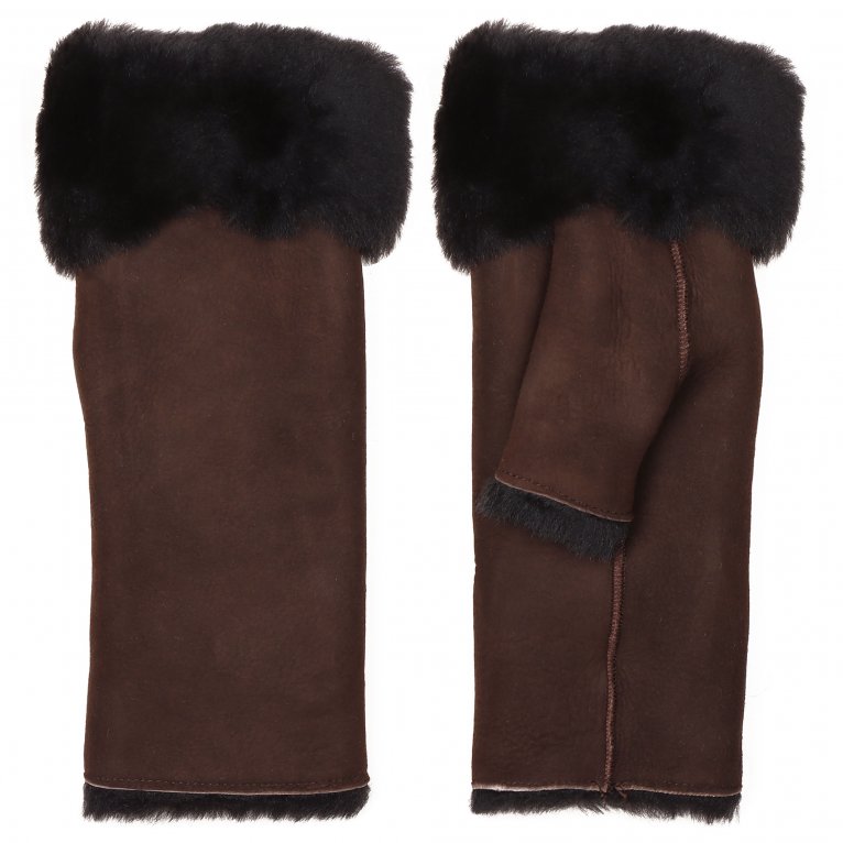 charles clinkard Lakeland Leather Fingerless Sheepskin Mittens