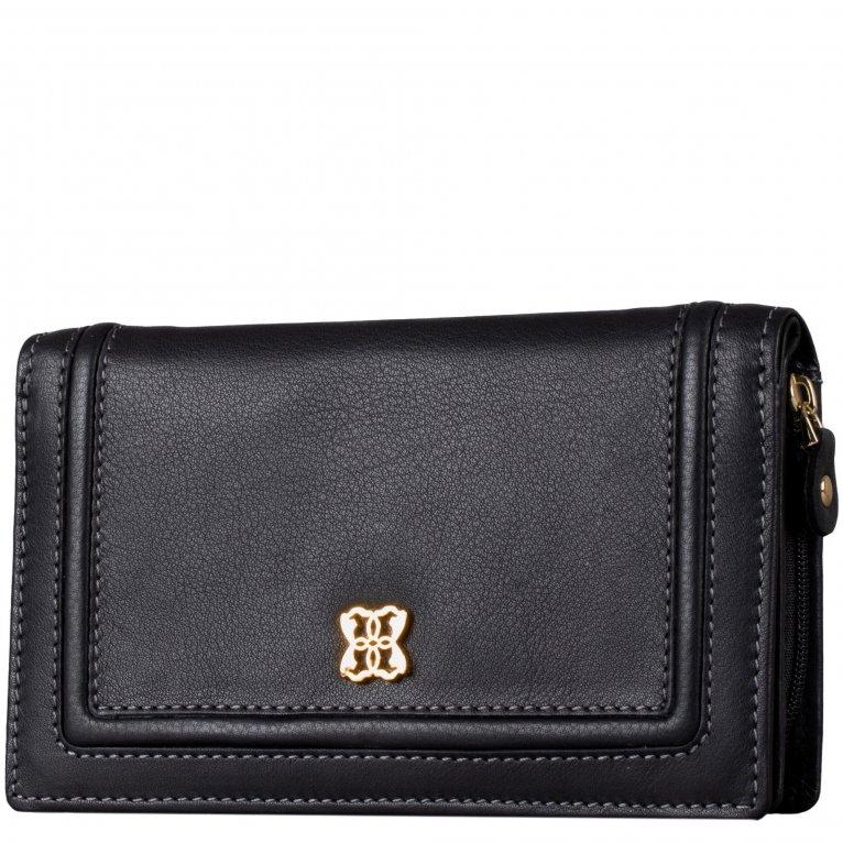 charles clinkard Lakeland Leather Icon Medium Leather Flapover Purse