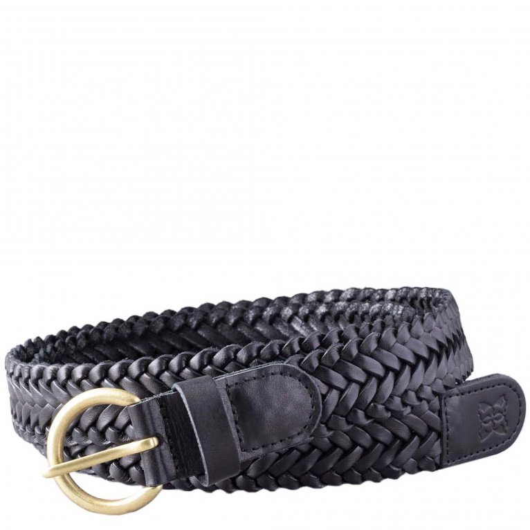 charles clinkard Lakeland Leather Waverton Leather Woven Belt