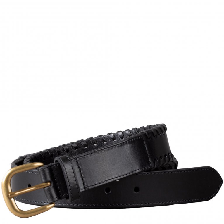 charles clinkard Lakeland Leather Wray Whip Stitch Leather Belt