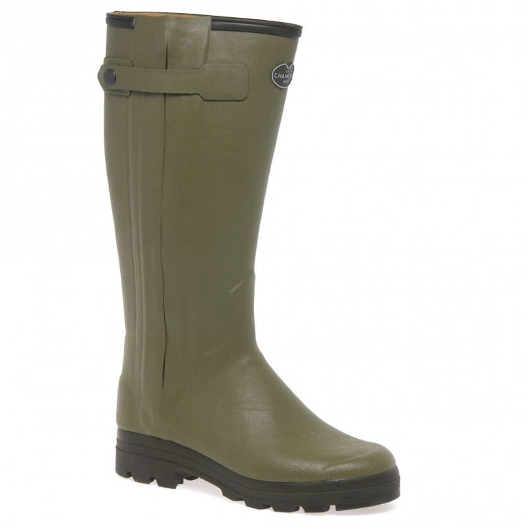 charles clinkard Le Chameau Chasseur Cuir Mens Wellingtons