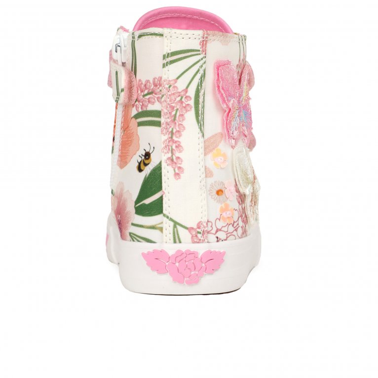 Charles Clinkard Lelli Kelly Carrie Mid Girls Hi-Top Canvas Boots