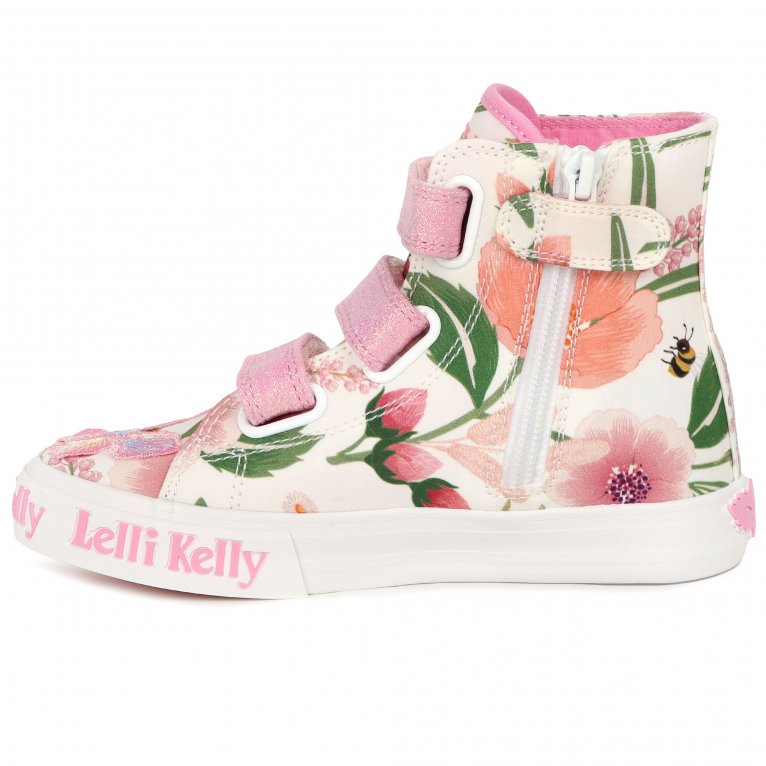 Charles Clinkard Lelli Kelly Carrie Mid Girls Hi-Top Canvas Boots