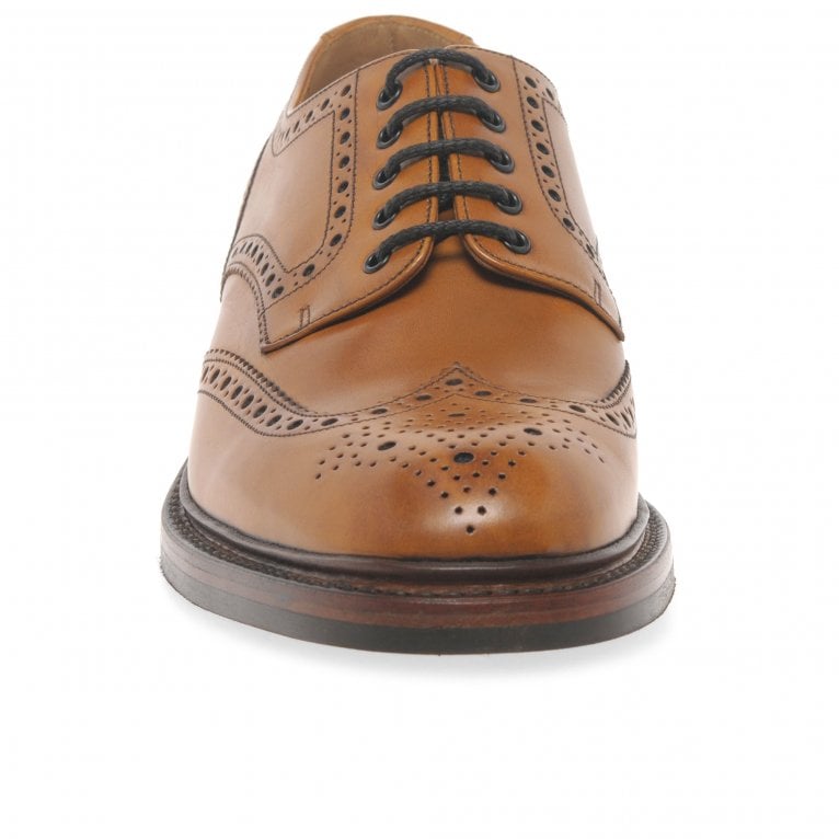 Charles Clinkard Loake Chester Dainite Mens Tan Leather Brogues