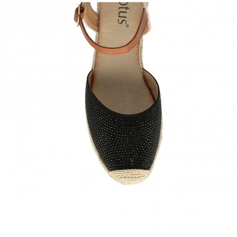 Charles Clinkard Lotus Bianka Womens Espadrille Wedges