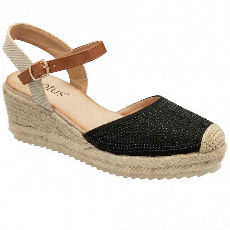 charles clinkard Lotus Bianka Womens Espadrille Wedges