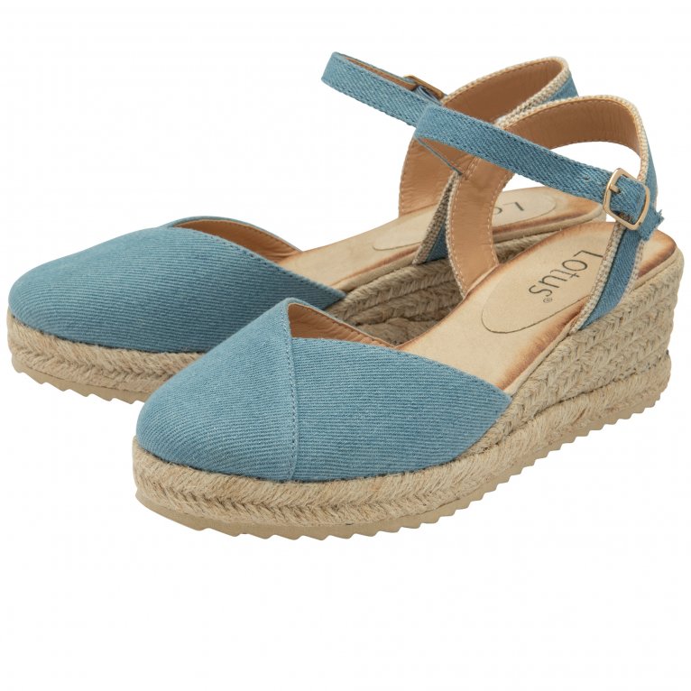 Charles Clinkard Lotus Bronya Womens Espadrille Wedges