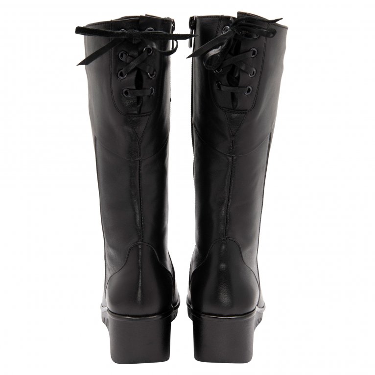 Charles Clinkard Lotus Dara Womens Wedge Calf Boots