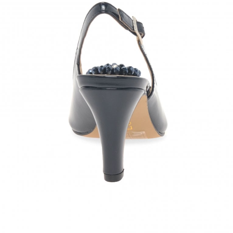 Charles Clinkard Lotus Elodie Womens Slingback Peep Toe Shoes