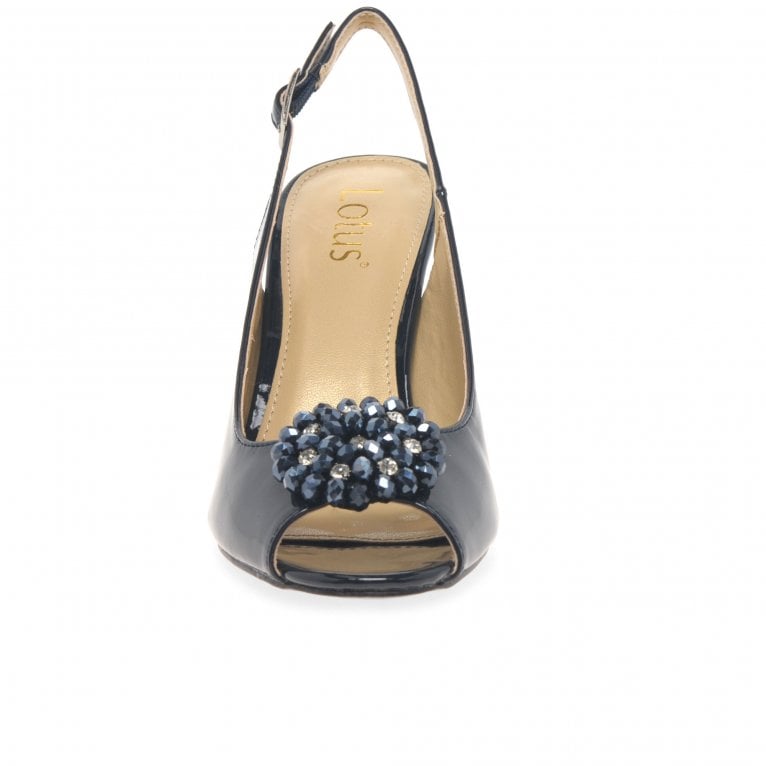 Charles Clinkard Lotus Elodie Womens Slingback Peep Toe Shoes