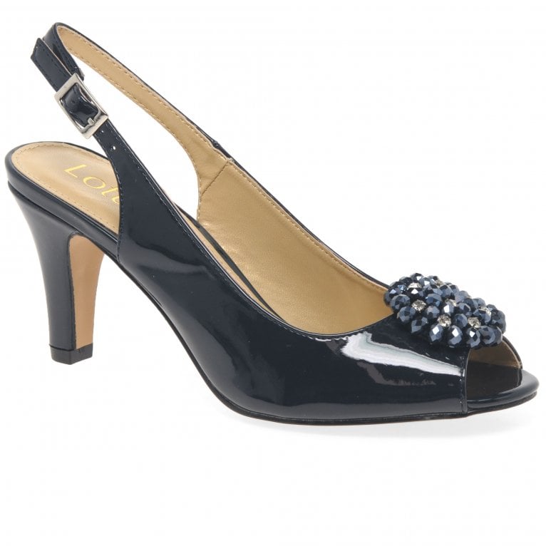 charles clinkard Lotus Elodie Womens Slingback Peep Toe Shoes