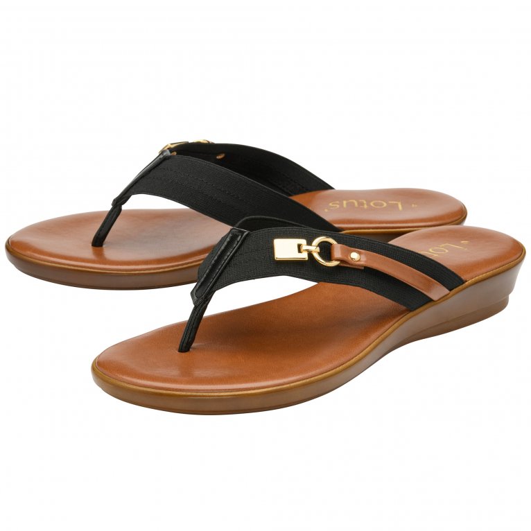 Charles Clinkard Lotus Esino Womens Toe Post Sandals