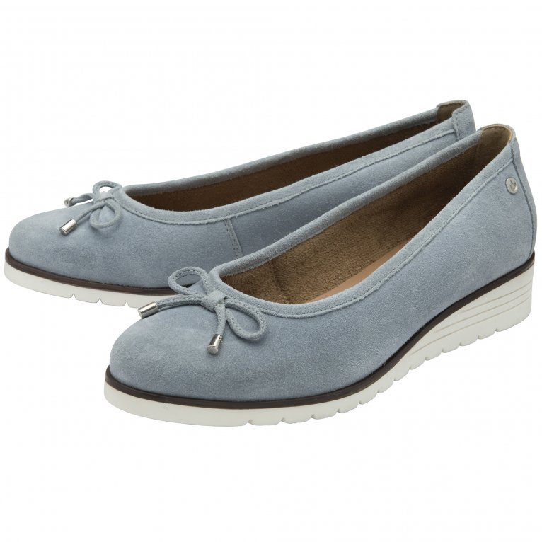 Charles Clinkard Lotus Fernanda Womens Low Wedge Ballerina Pumps