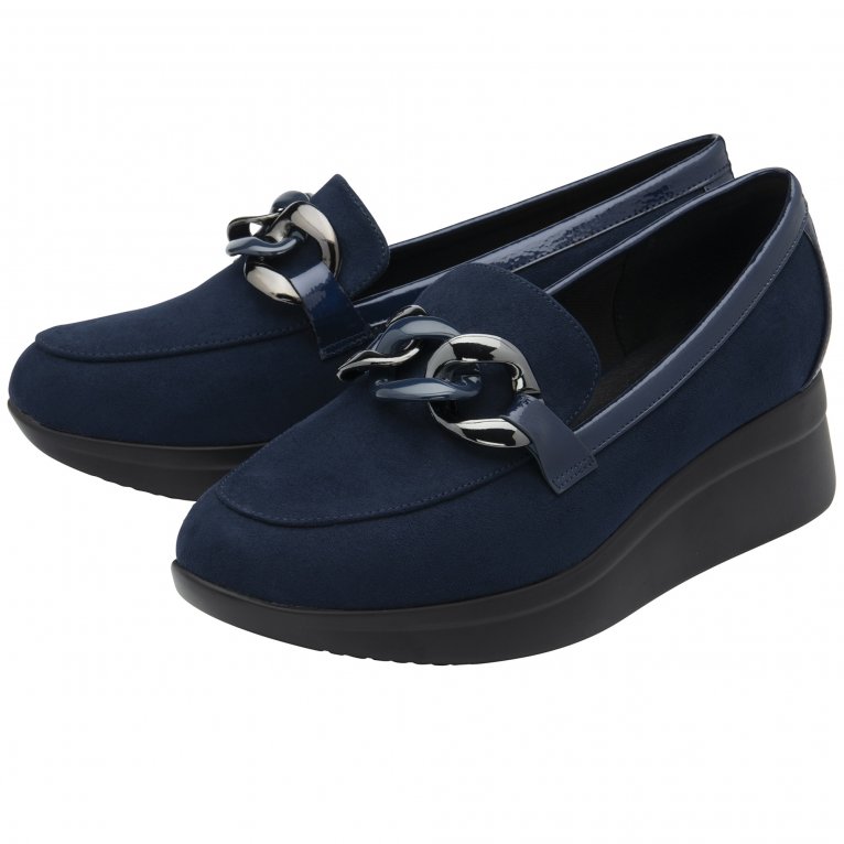 Charles Clinkard Lotus Georgette Womens Wedge Loafers
