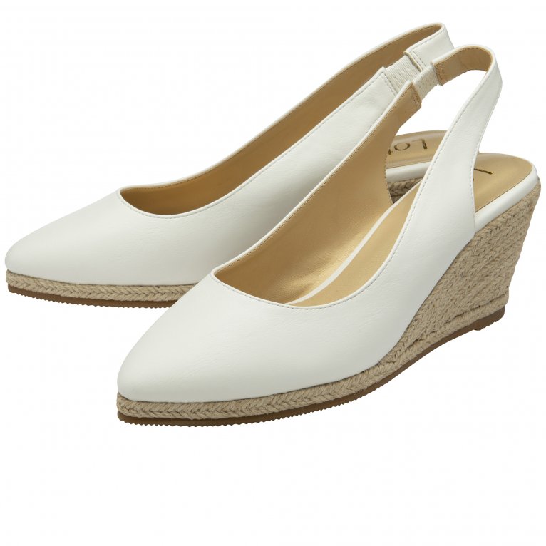 Charles Clinkard Lotus Gigi Womens Slingback Espadrille Wedges