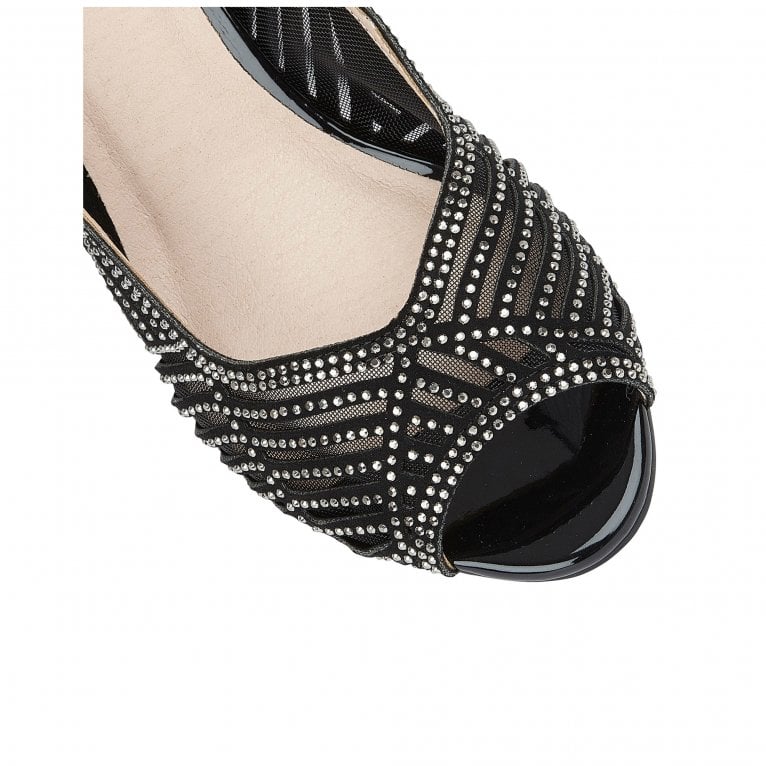 Charles Clinkard Lotus Immy Womens Peep Toe Court Shoes