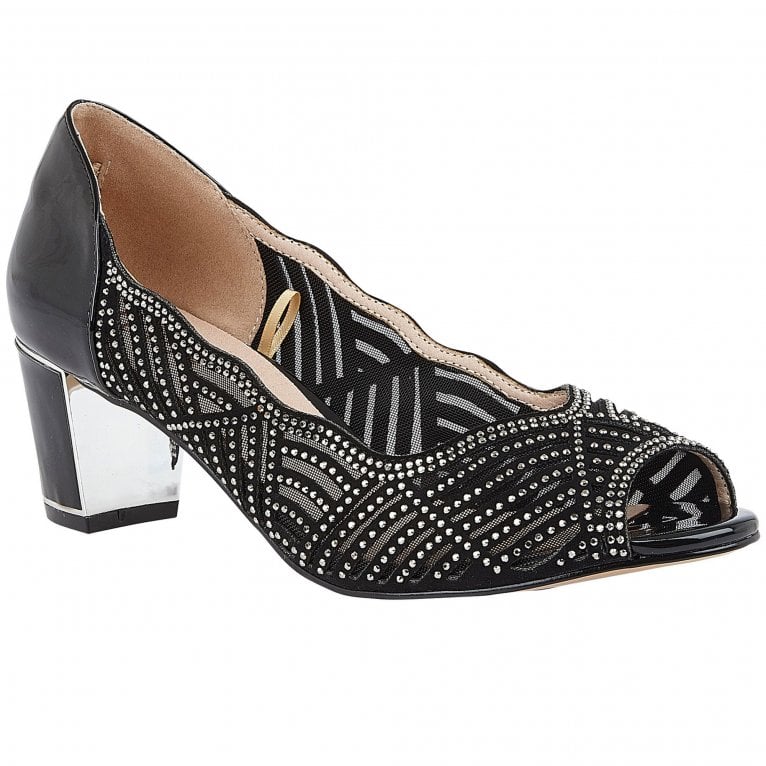 charles clinkard Lotus Immy Womens Peep Toe Court Shoes