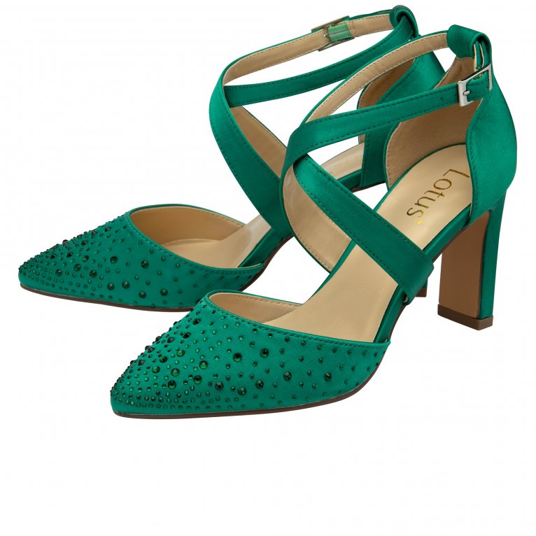 Charles Clinkard Lotus Leona Womens Strappy Court Shoes