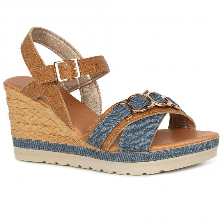 charles clinkard Lotus Solena Womens Wedge Heel Sandals