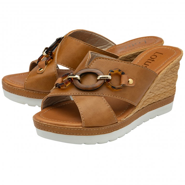 Charles Clinkard Lotus Vigilio Womens Wedge Sandals