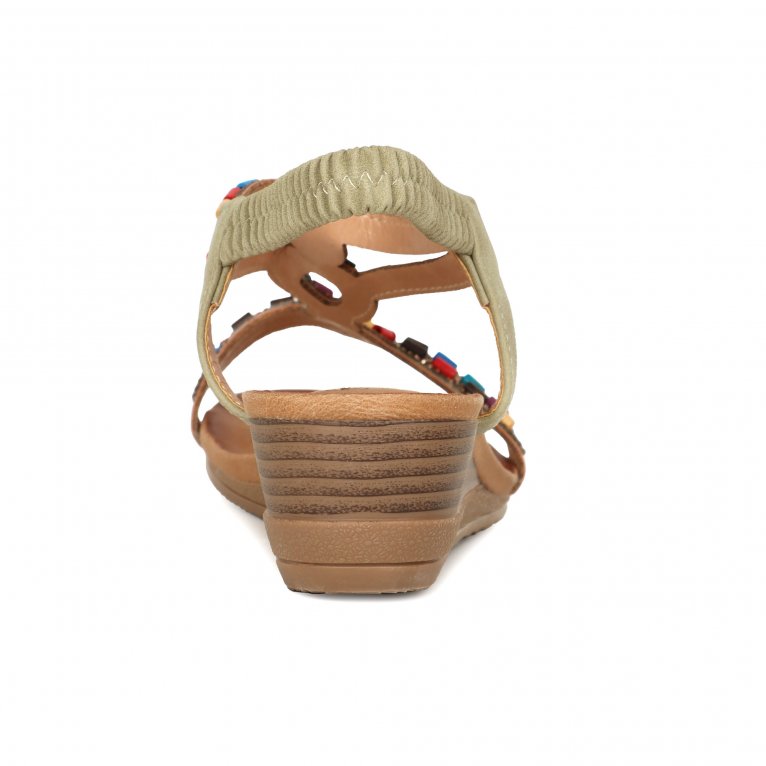 Charles Clinkard Lunar (GRS) Epsom Womens Wedge Heel Sandals