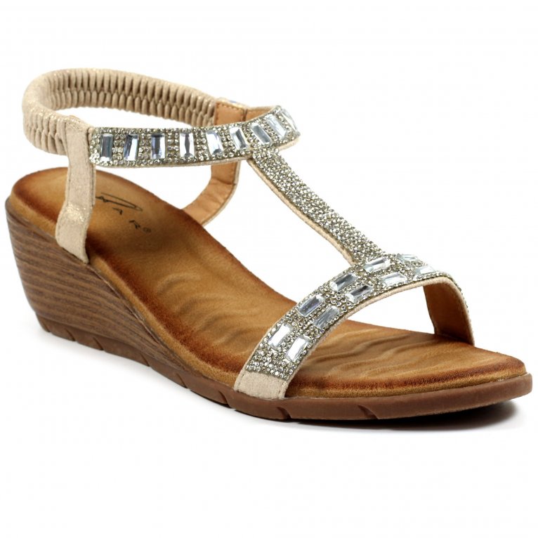 charles clinkard Lunar (GRS) Macie Womens Wedge Sandals