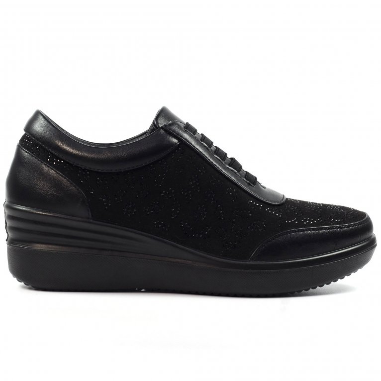 Charles Clinkard Lunar (GRS) Muriel Womens Wedge Trainers