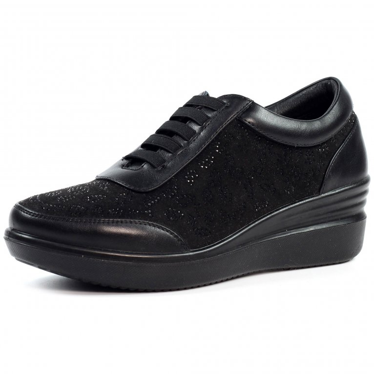 Charles Clinkard Lunar (GRS) Muriel Womens Wedge Trainers