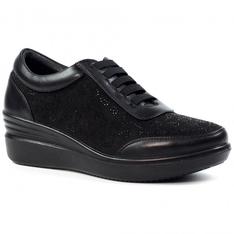 charles clinkard Lunar (GRS) Muriel Womens Wedge Trainers