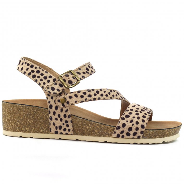 Charles Clinkard Lunar (GRS) Muster Womens Wedge Sandals