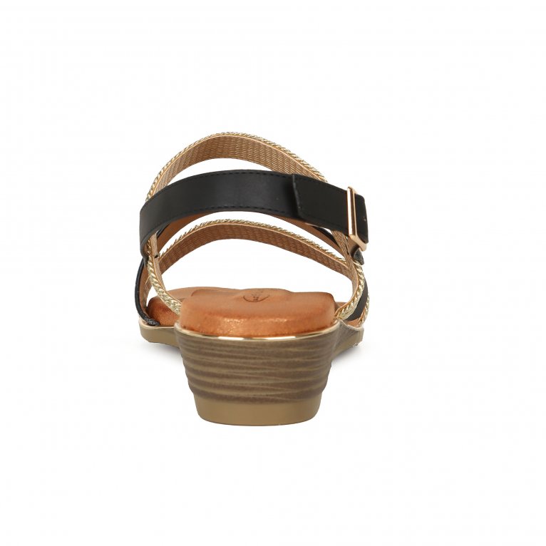 Charles Clinkard Lunar (GRS) Pippa Womens Low Wedge Sandals