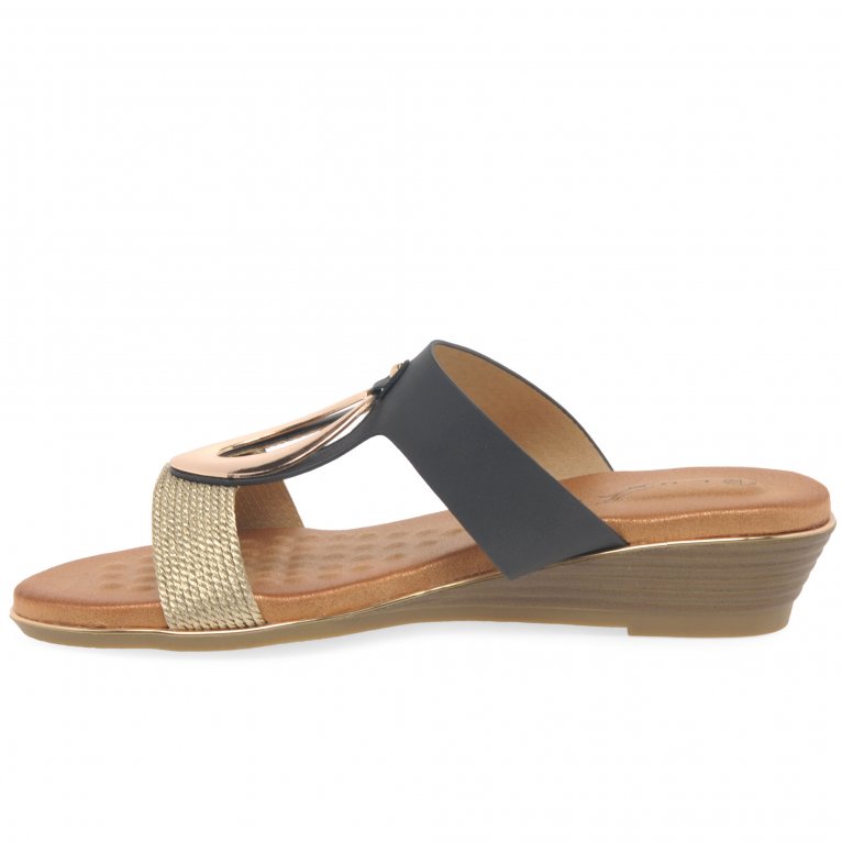 Charles Clinkard Lunar (GRS) Porto Womens Low Wedge Sandals