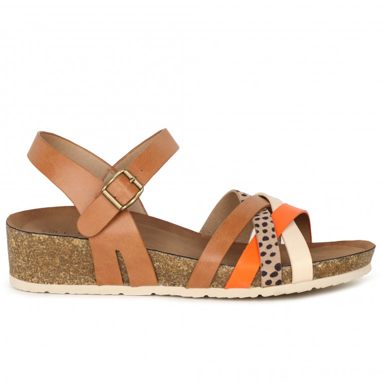 Charles Clinkard Lunar (GRS) Selina Womens Low Wedge Sandals