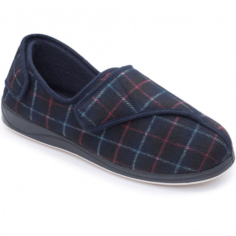 charles clinkard Padders Phillip 500 Mens Plaid Slippers
