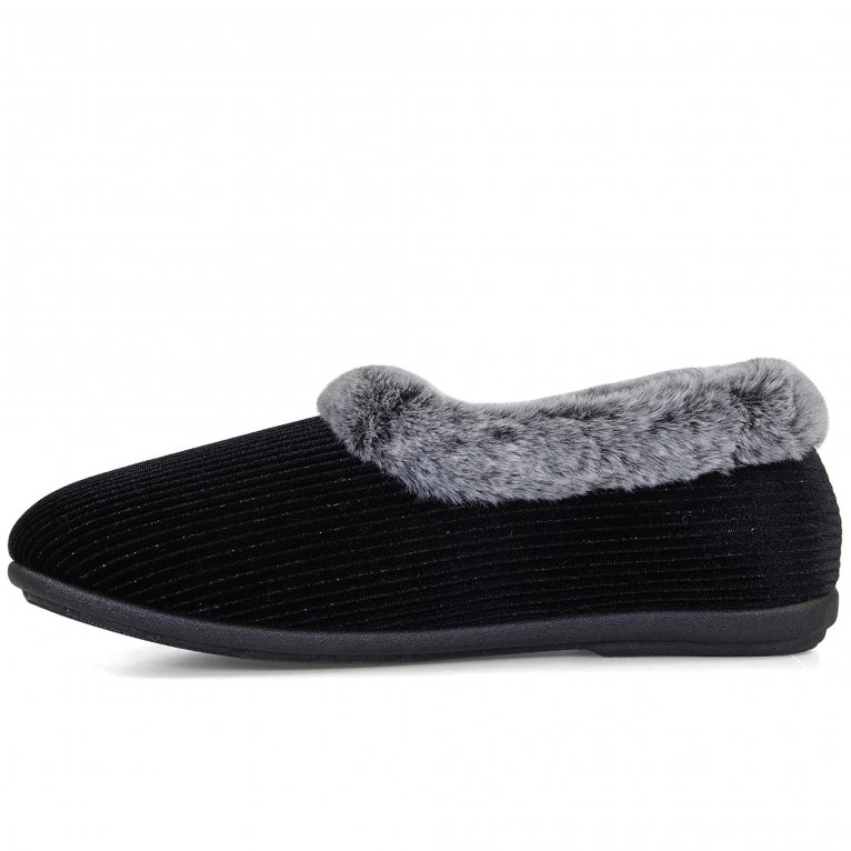 Charles Clinkard Padders Shae Womens Extra Wide Slippers