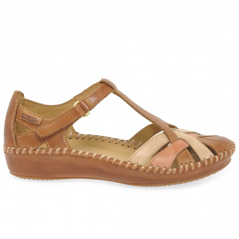 Charles Clinkard Pikolinos Vallarta Womens Woven Leather Sandals