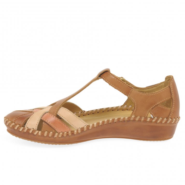 Charles Clinkard Pikolinos Vallarta Womens Woven Leather Sandals