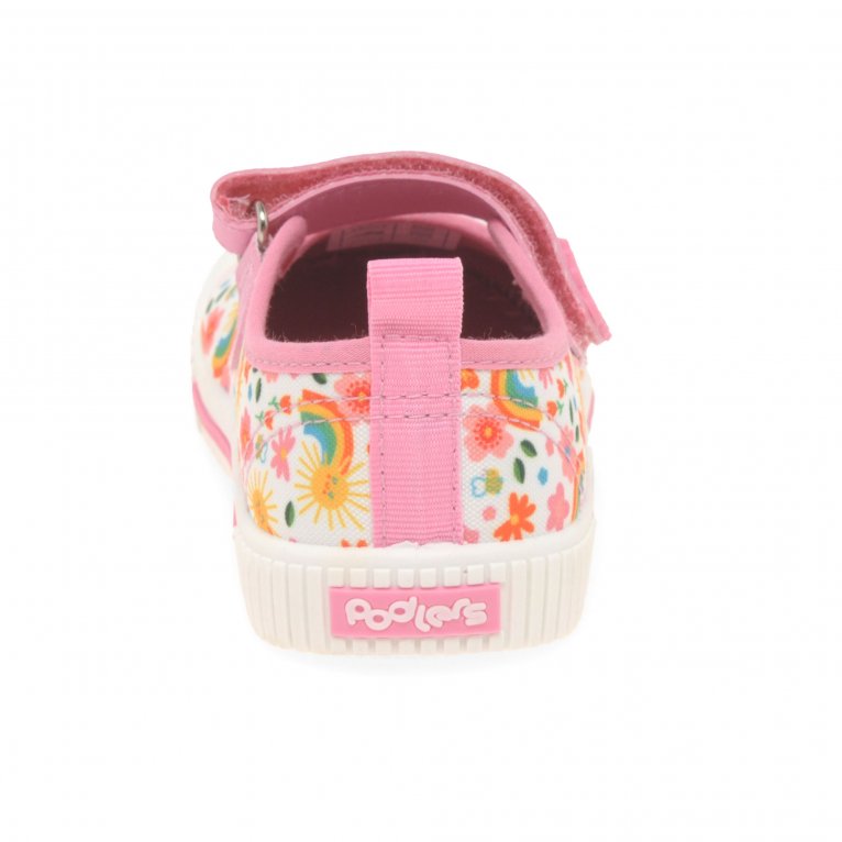 Charles Clinkard Pod Halle Mary Jane Girls Infant Canvas Shoes