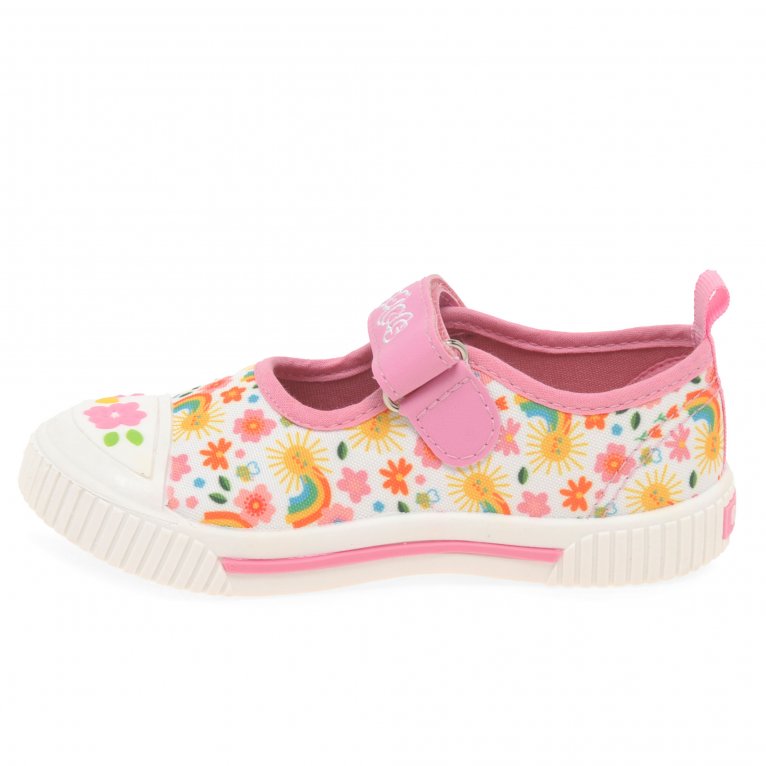 Charles Clinkard Pod Halle Mary Jane Girls Infant Canvas Shoes