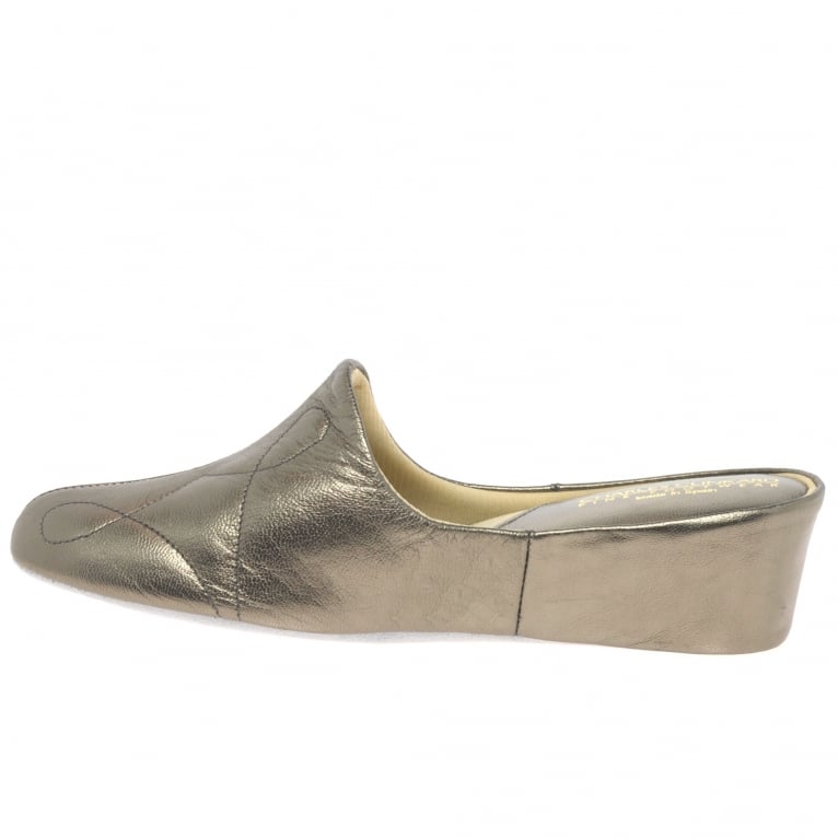 Charles Clinkard Relax Slippers Dulcie Leather Ladies Slippers