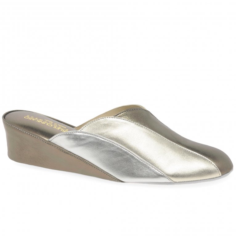 Charles Clinkard Relax Slippers Glamour Womens Unlined Mule Slippers