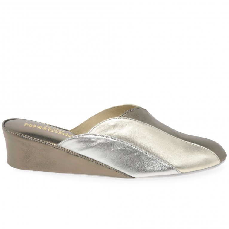 Charles Clinkard Relax Slippers Glamour Womens Unlined Mule Slippers