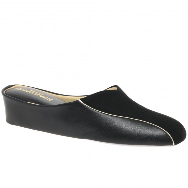 charles clinkard Relax Slippers Martha Leather and Suede Slipper