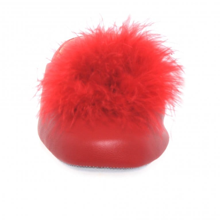 Charles Clinkard Relax Slippers Pom Pom II Womens Leather Slippers