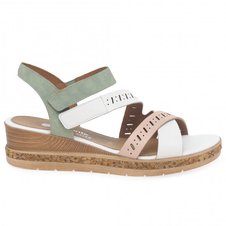 Charles Clinkard Remonte Glorious Womens Wedge Heel Sandals