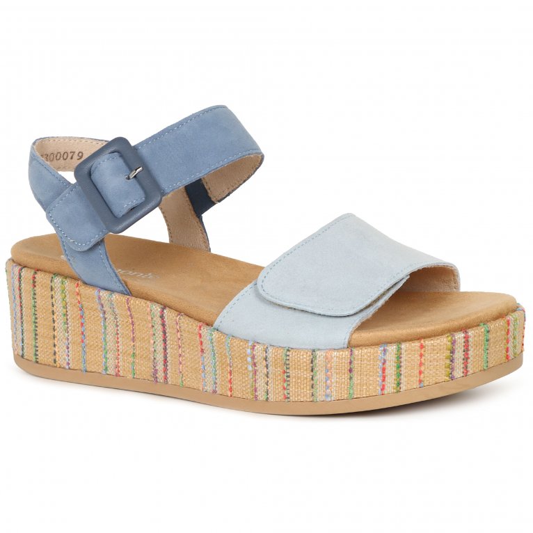 charles clinkard Remonte Tapestry Womens Wedge Sandals