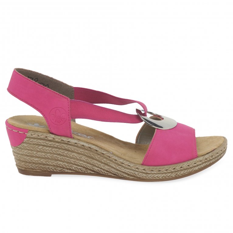 Charles Clinkard Rieker Alula Womens Wedge Heel Sandals