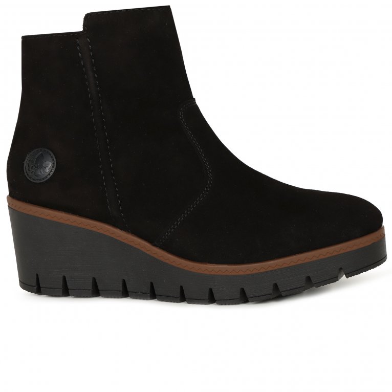 Charles Clinkard Rieker Connecticut Womens Wedge Heel Boots