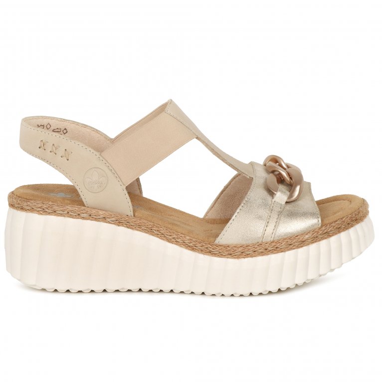 Charles Clinkard Rieker Dominica Womens Wedge Heel Sandals